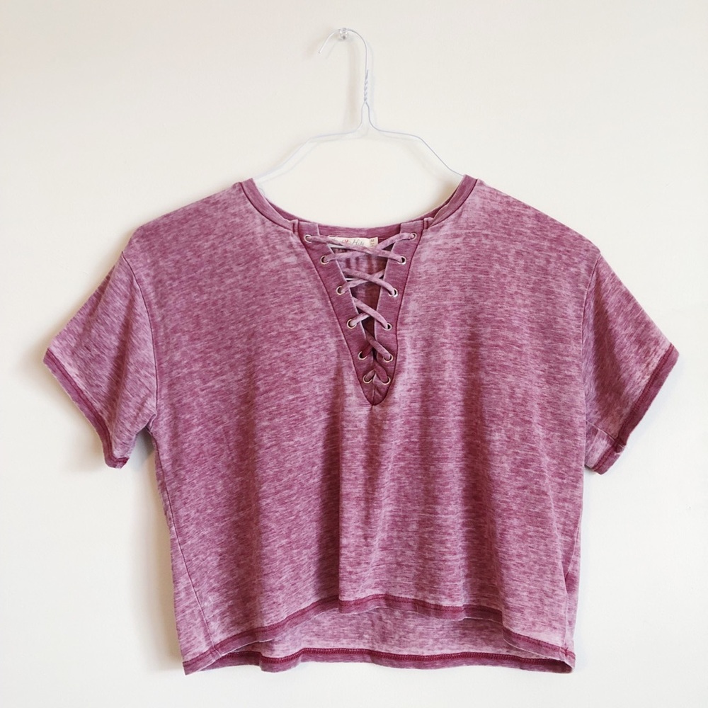 Lace-Up Crop Top - NEW